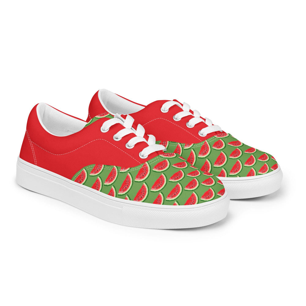 Watermelon Womens Canvas Sneakers - https://ascensionemporium.net